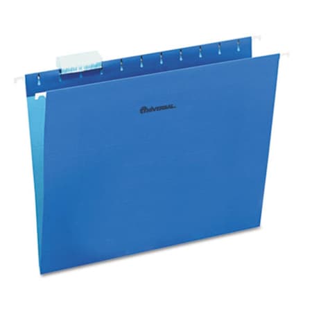 Coolcrafts Hanging File Folders- 1/5 Tab- 11 Point Stock- Letter- Blue- 25/Box CO9539